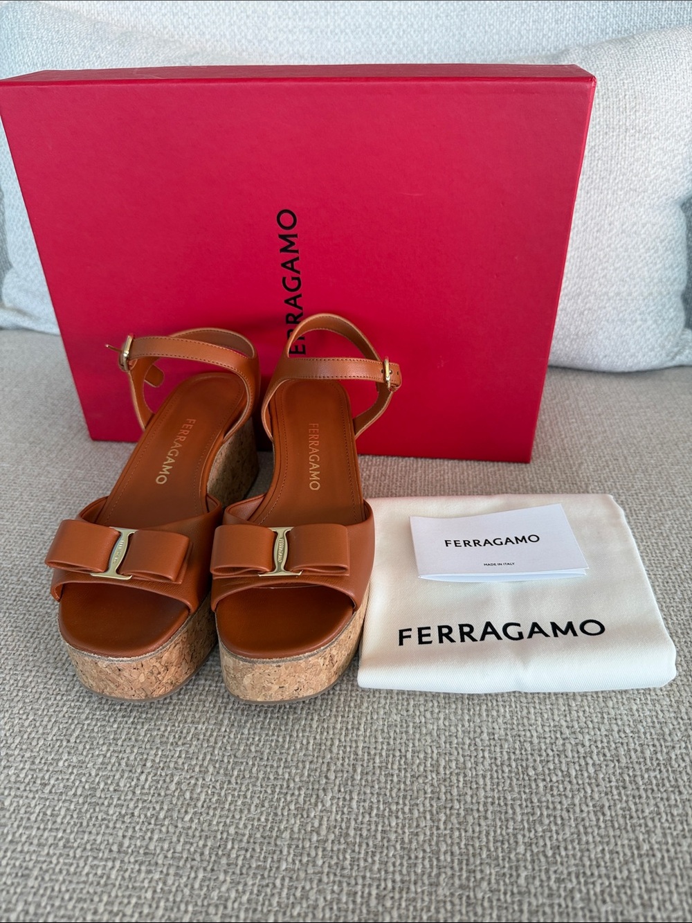 BNNW Salvatore Ferragamo Tan Selna Platform